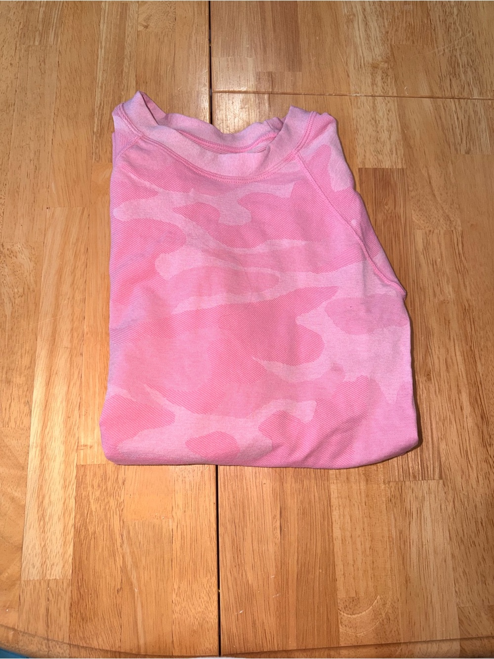 SHEIN Pink Camo Long Sleeve Tee